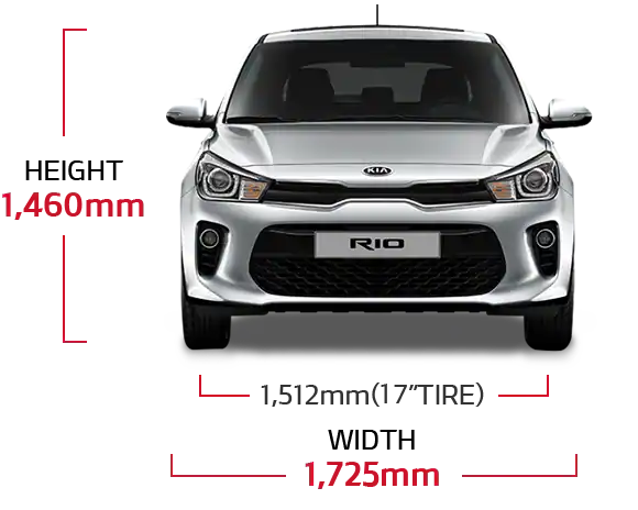 Kia Rio 5 Door Dimensions