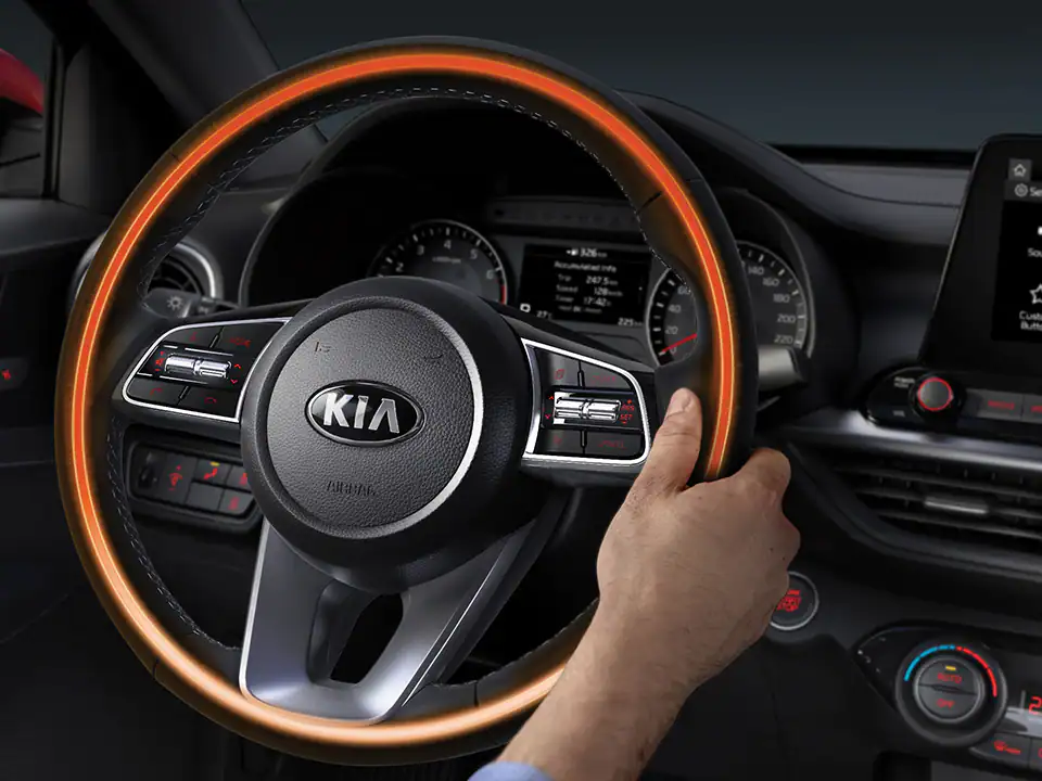 Heated steering wheel