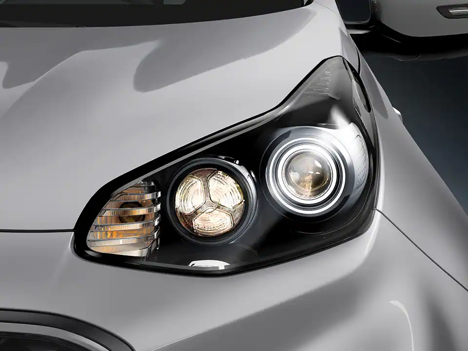 Halogen headlamps with bulb-type DRL