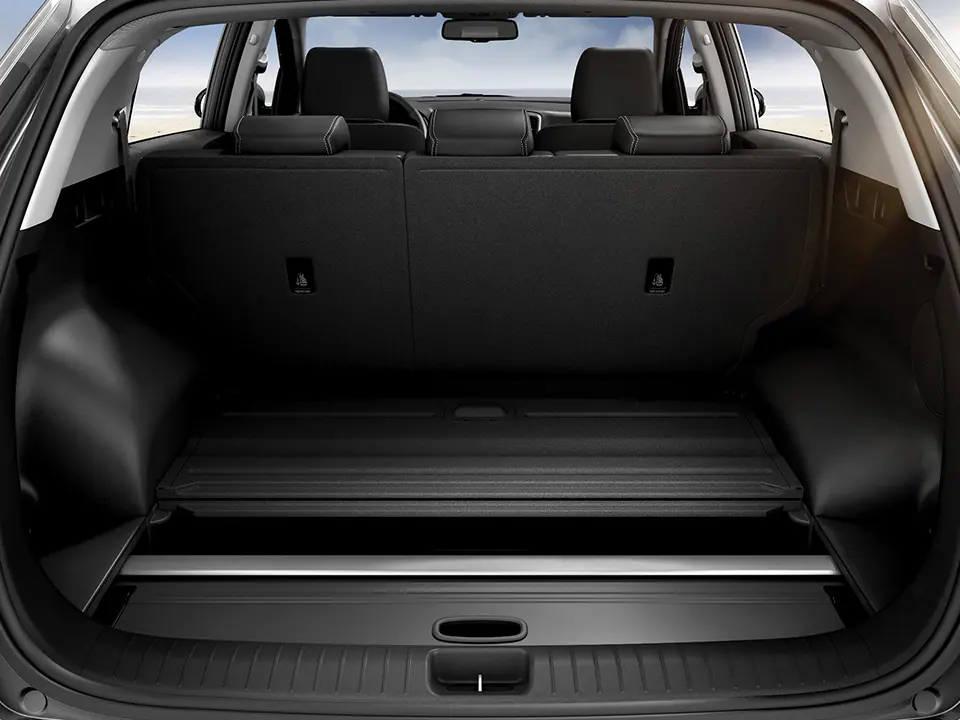 Cargo screen storage compartment