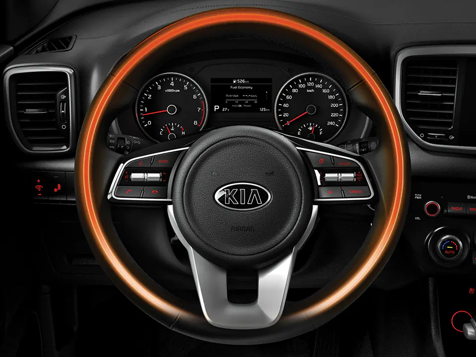 Heated steering wheel