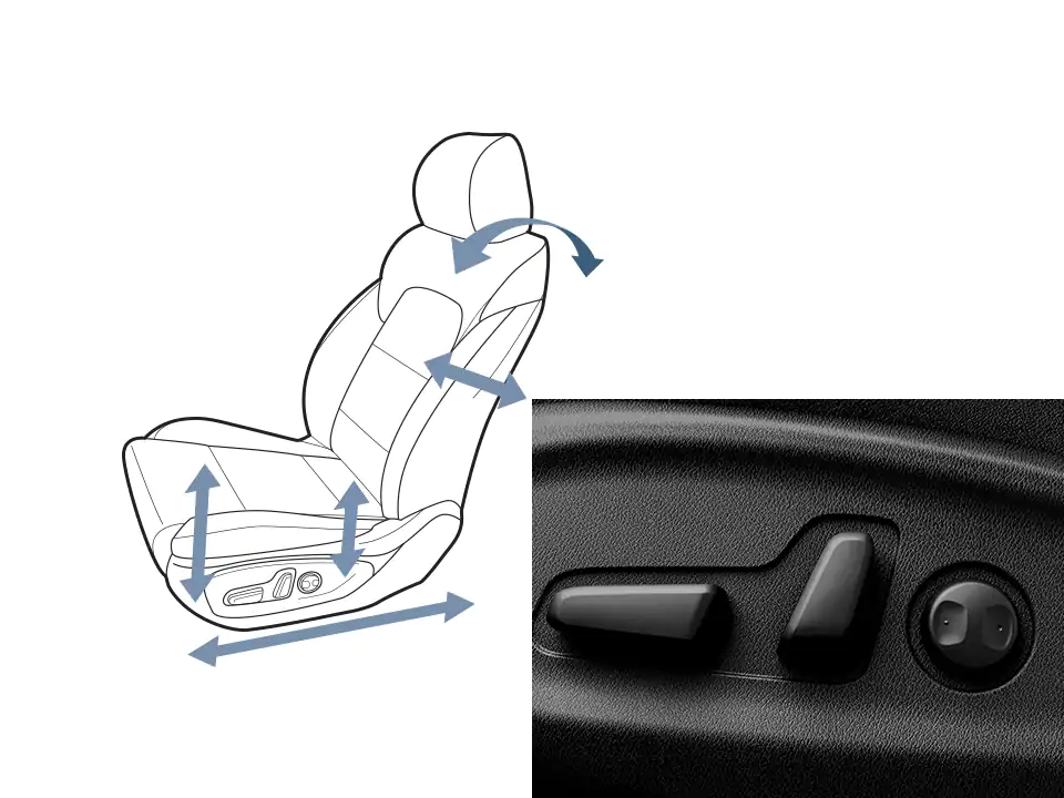 Powered front-seat adjustment