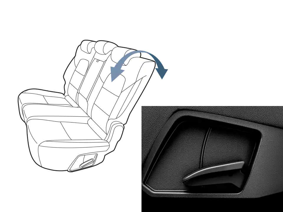 Flexible rear-seat reclining