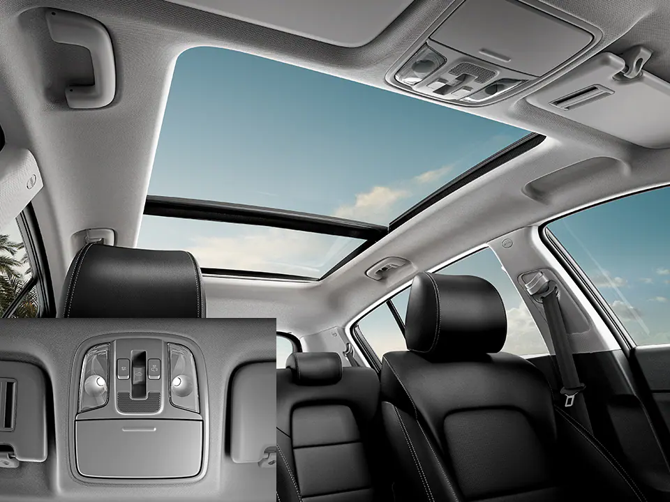 Larger p anoramic sunroof opening